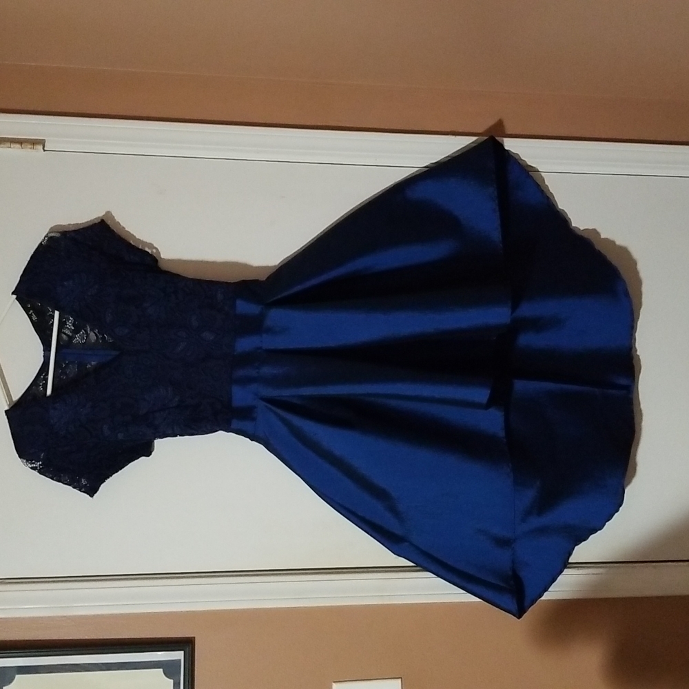 Vintage. BLUE S prom dress.  Large